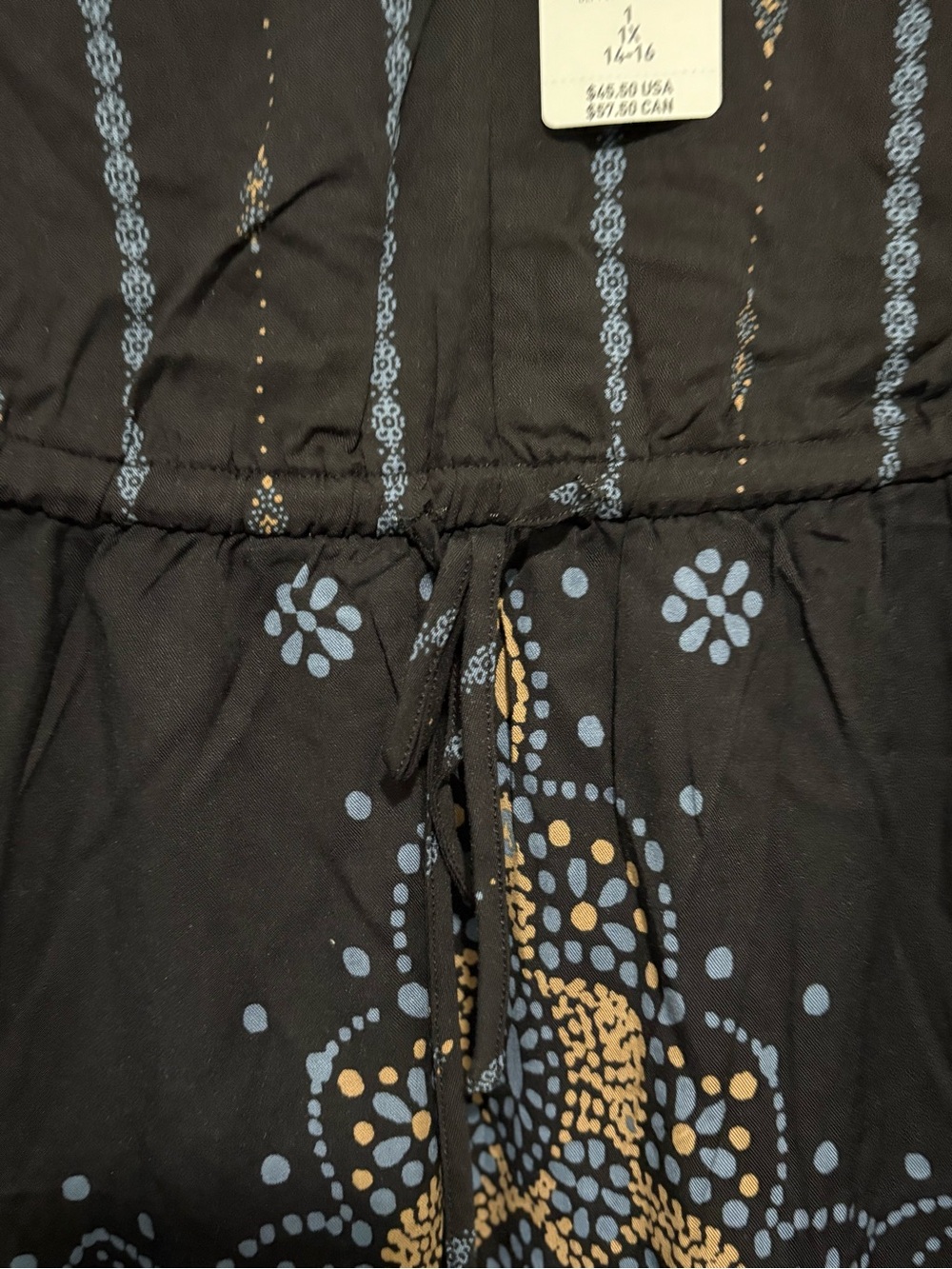 Torrid Black Tunic with Blue & Tan - Picture 5 of 7